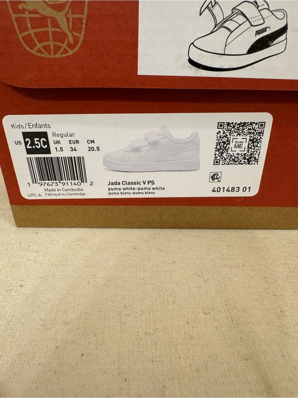 Puma classic white